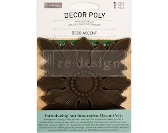 Deco Accent 4" | Decor Poly Bendable Casting | Redesign with Prima | Furniture Applique Accent