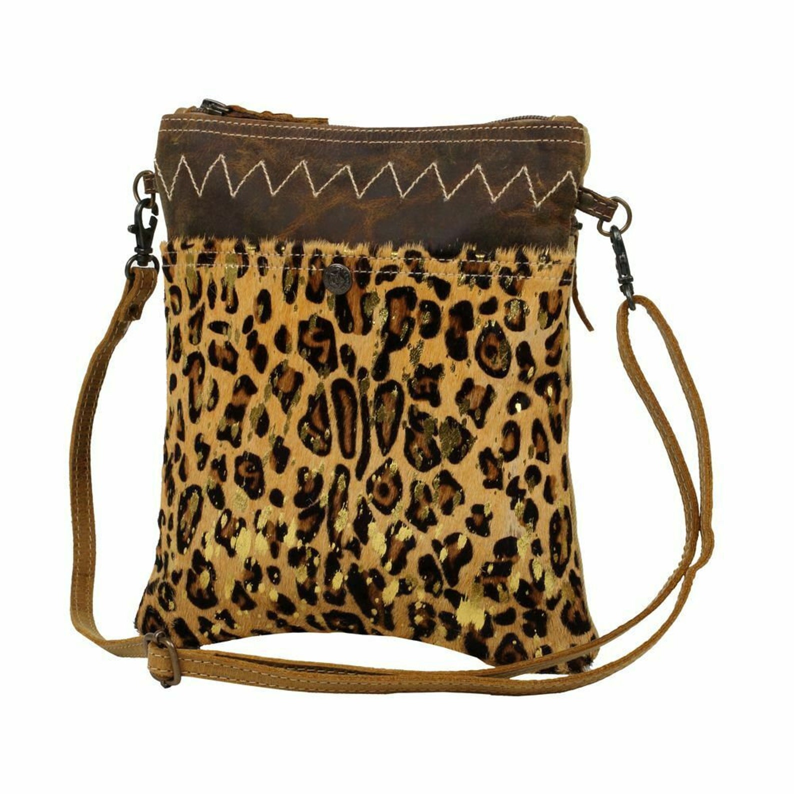 Myra Bags Spirit Animal Cheetah Print Canvas and Hairon Etsy