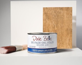 Golden Ash | No Pain Gel Stain | Dixie Belle Paint | Oil Based Wood Stain
