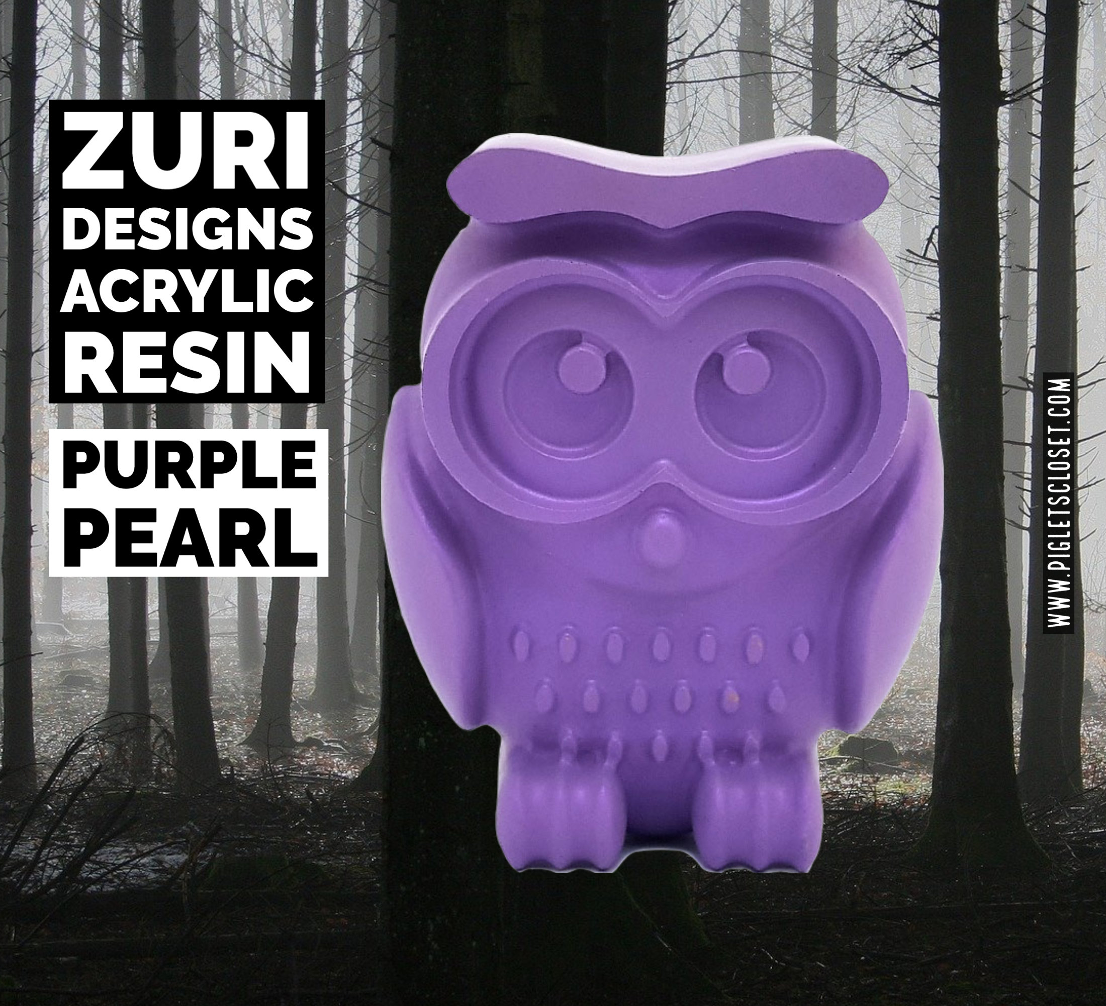 Purple Pearl Acrylic Resin Zuri Designs Silicone Molds 