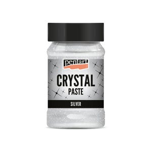 Silver | Crystal Paste 100ml | Pentart | Glitter Paste, Stencil Paste, Decoupage Paint Paste