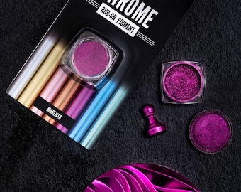Magenta | Chrome Rub-On Pigment | Pentart | Powder Pigment