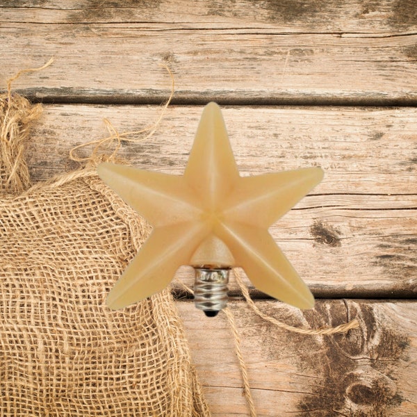 Cream Star Large 3" Silicone Topper Night Light Bulb Replaceable| Vickie Jeans