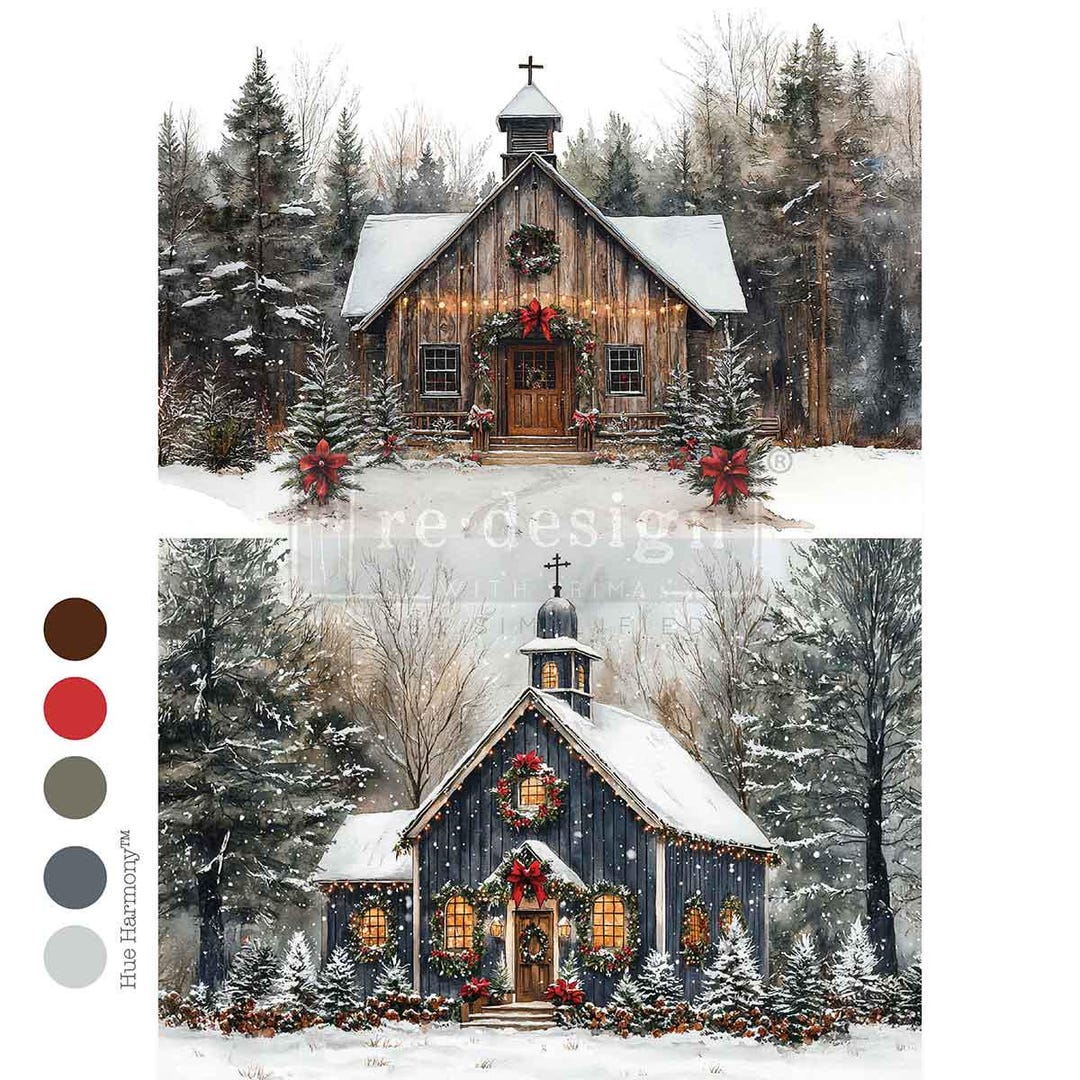Christmas in the Woods | A4 Fiber Paper | Paper for Decoupage ...