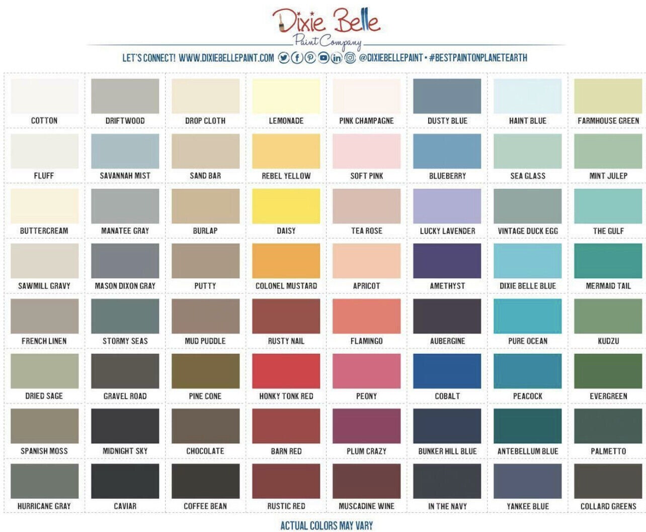 Dixie belle paint colors deals