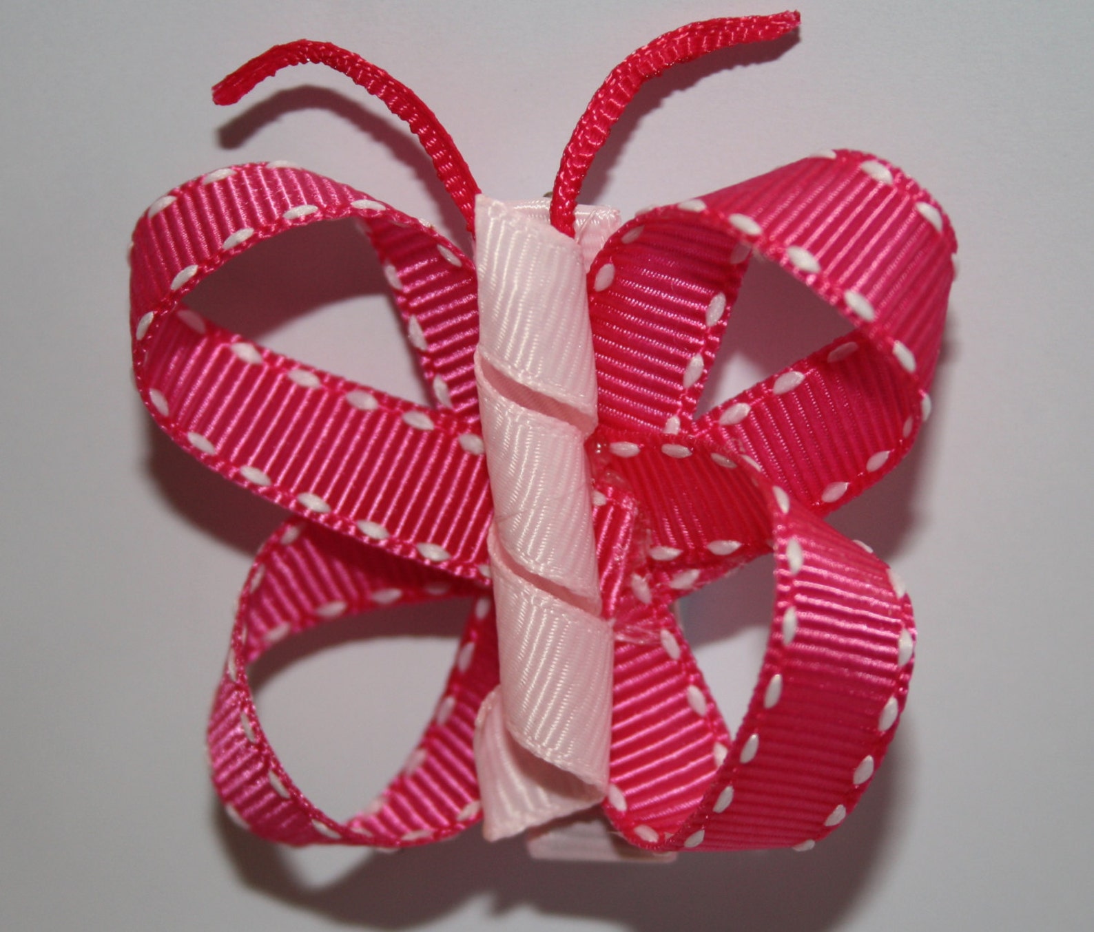 Butterfly Ribbon Hair Clip Etsy