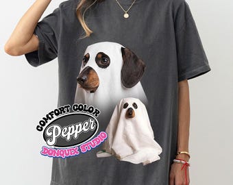 Halloween Dachshund Shirt, Cute Wiener Dog Halloween Tee, Spooky Season Dog Lover Shirt, Funny Dog Mom Halloween Gift, Comfort Colors Shirt