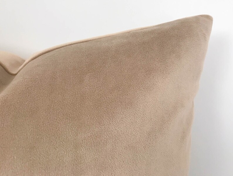 Khaki Velvet Decorative Throw Pillow Cover With Zipper Velvet Etsy
