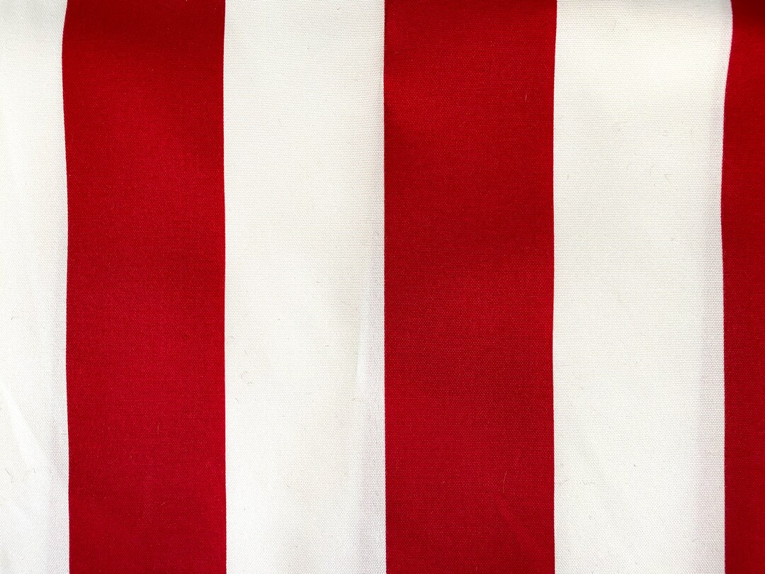 Red White Stripe Outdoor Throw Pillow Cover With Zipper, Outdoor