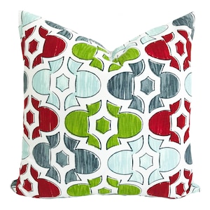 Christmas lumbar pillow cover with zipper, Holiday cushion case for sofa couch or bed, Holiday pillow cover, 2 lumbar sizes available