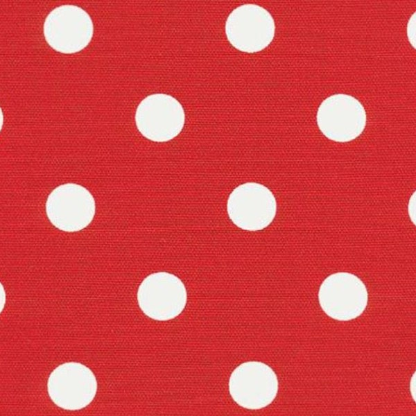 Red white polka dot throw pillow cover with zipper, Cushion case for sofa couch or bed, Euro sham, Lumbar pillow cover, 14 sizes available