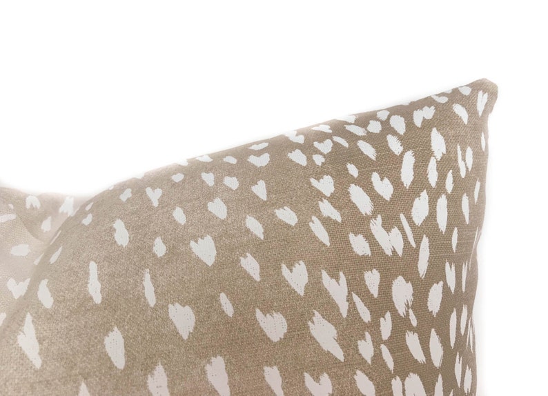 Vern Yip Antelope Print Pillow Cover in Beige With Zipper Etsy