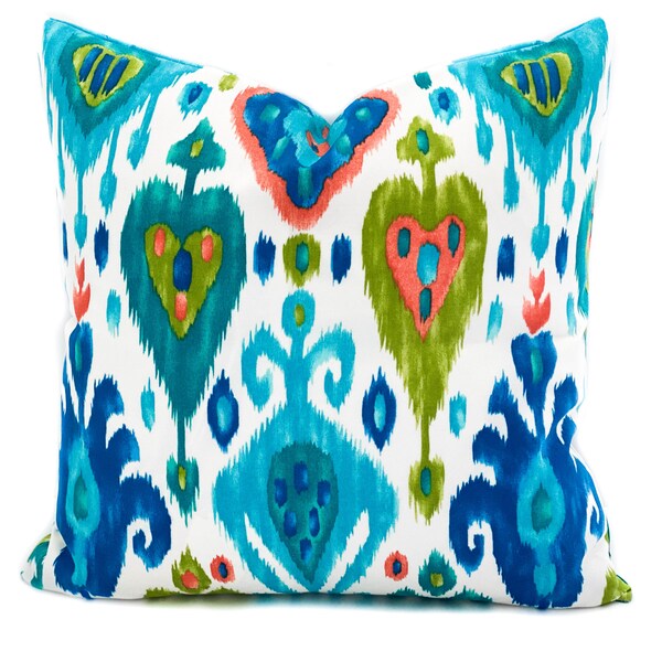 Cushion Ikat Turquoise main image 1
