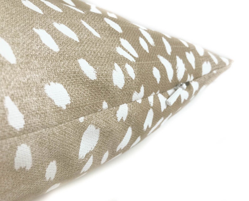 Vern Yip Antelope Print Pillow Cover in Beige With Zipper Etsy