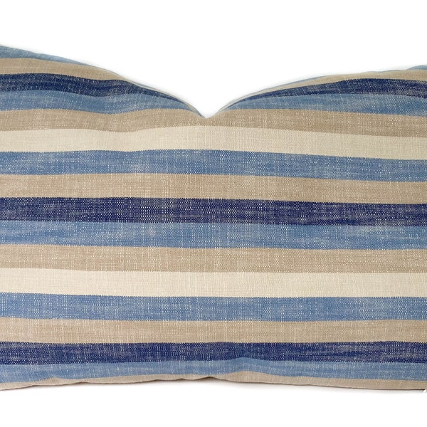 Stripe Lumbar Pillow Etsy
