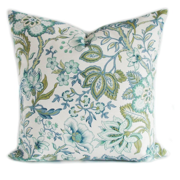 Blue and Green Throw Pillows Etsy