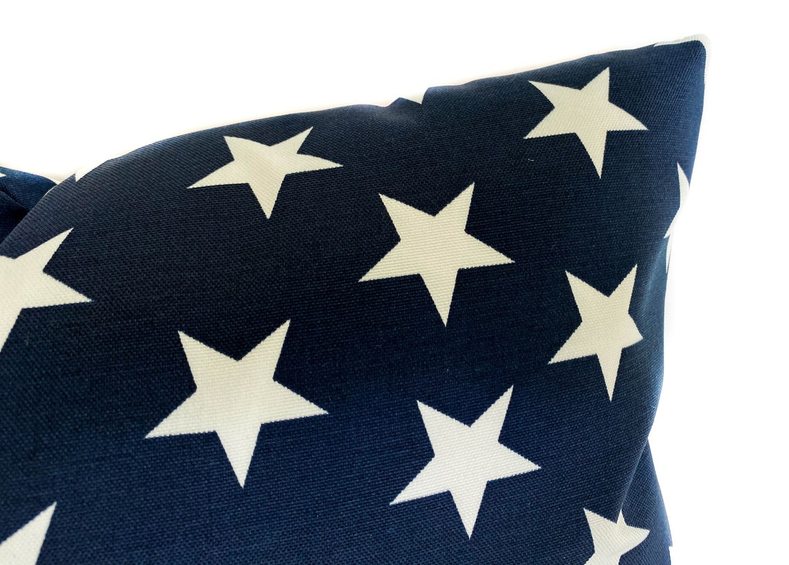 Patriotic Outdoor Lumbar Pillow Cover With Zipper Outdoor Etsy