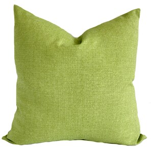 Funda de almohada verde para exteriores con cremallera, Funda de cojín decorativa para exteriores para porche o patio, Funda para inserto de 20x20.