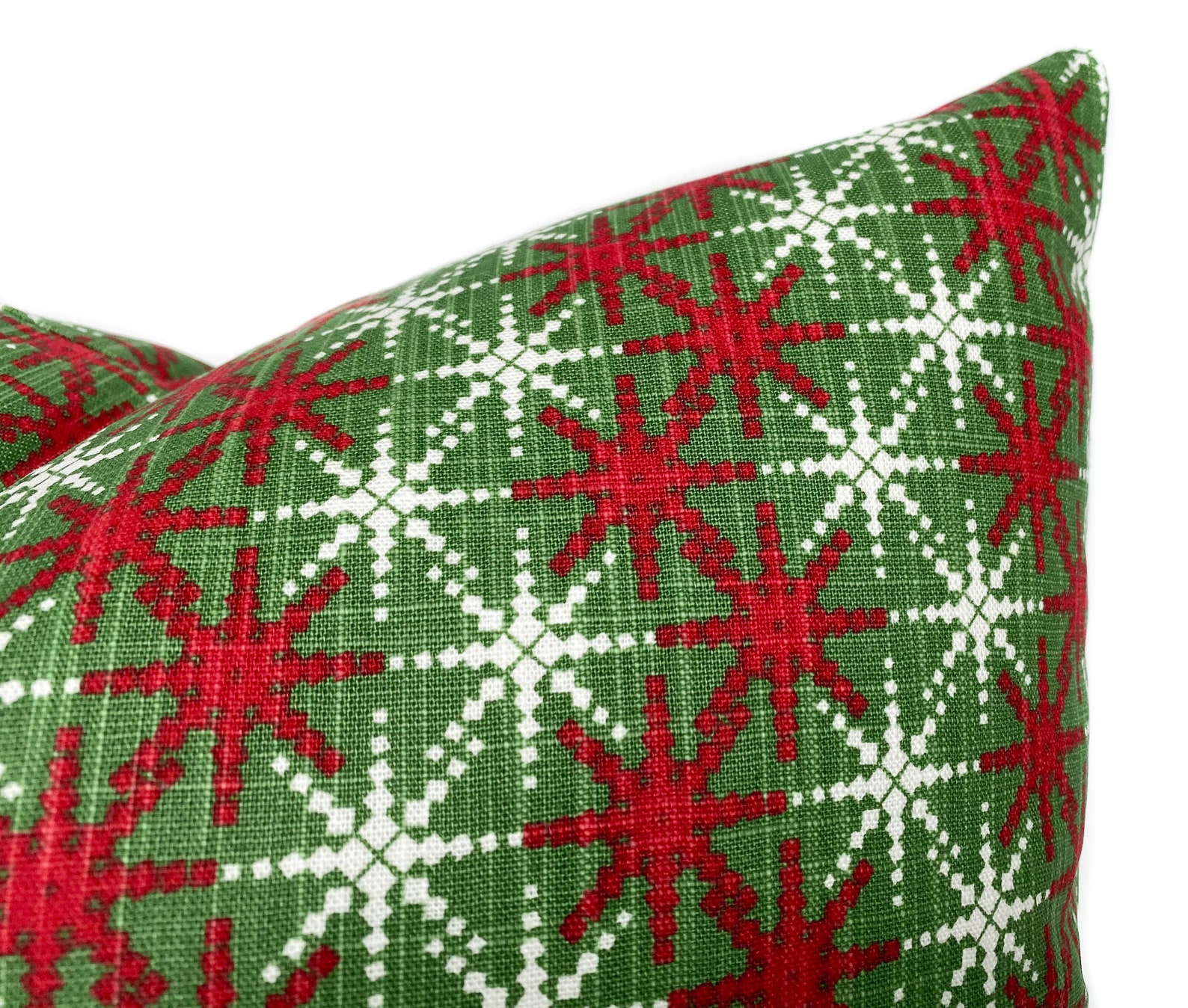 Christmas Throw Pillow Cover With Zipper Holiday Cushion Case Etsy