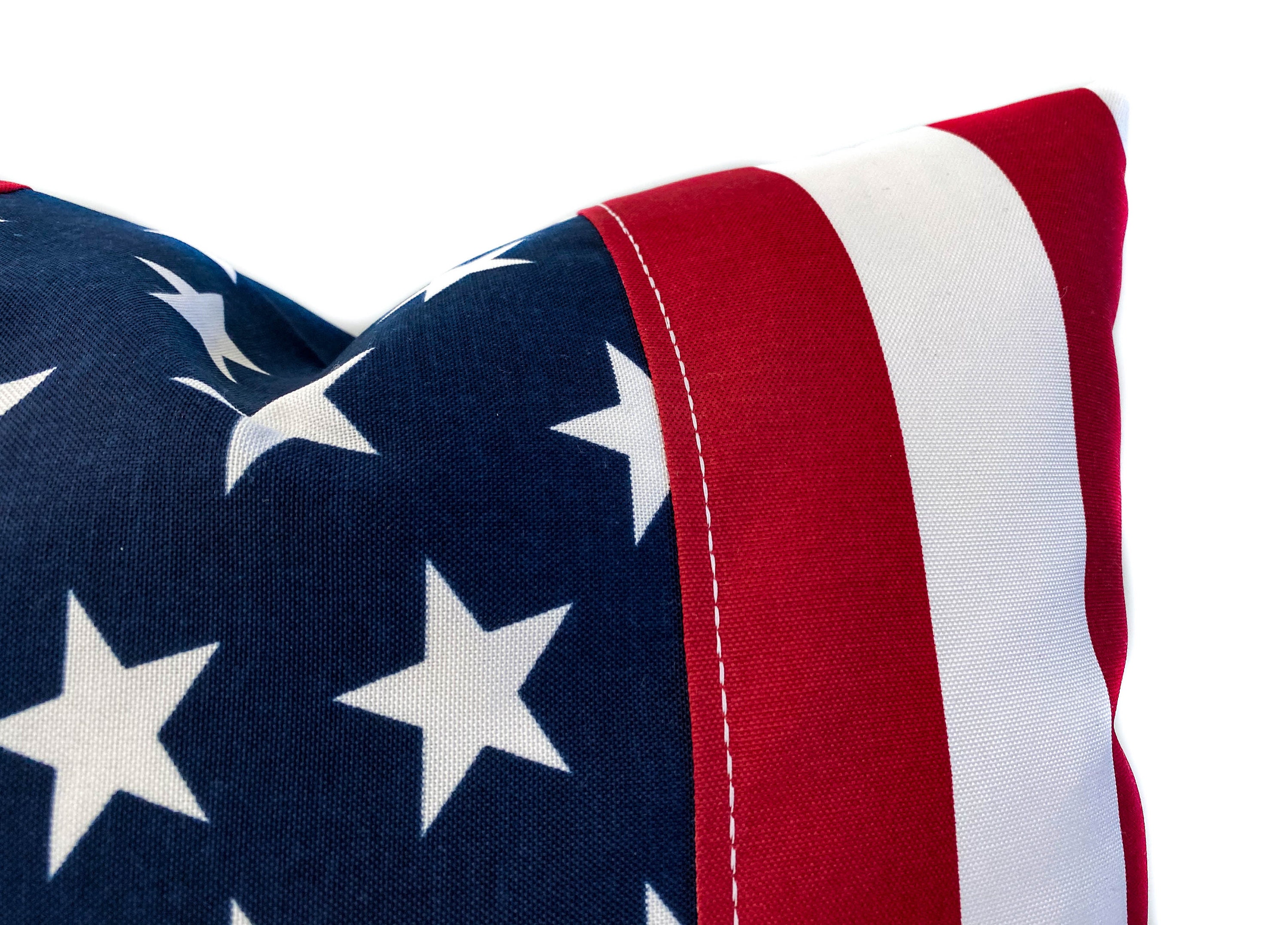 Outdoor American Flag Throw Pillow Cover With Zipper Outdoor Etsy