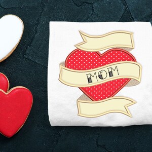 Mom Tattoo Applique Embroidery Design