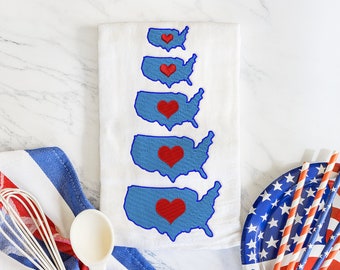 Liebe Amerika Mini Stickdatei