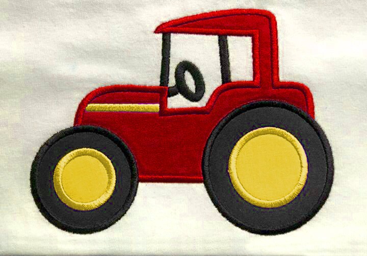 Diseño De Bordado De Apliques De Tractor De Granja - España