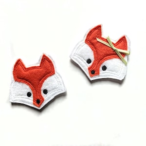 Fox Face Feltie Applique Embroidery Design