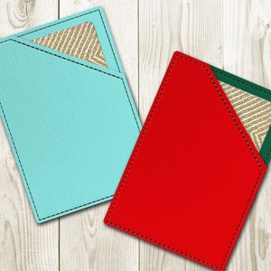 Blanko Angled Geschenkkarten Halter ITH Applikation Stickdatei