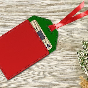 Lege Gift Tag Gift Card Houder ITH Applique Borduurwerk Design