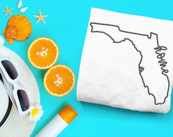 Florida Home State Umriss Stickdatei