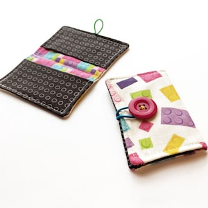 Soporte para tarjetas con botón Elastic Closure ITH Applique Embroidery File