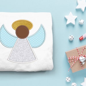 Weihnachtsengel Applikation Stickdatei