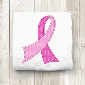 Dual Color Awareness Ribbon Applique Embroidery Design