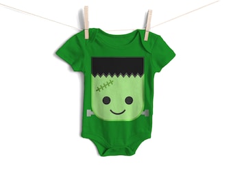 Frankenstein's Monster Face Applique Embroidery Design