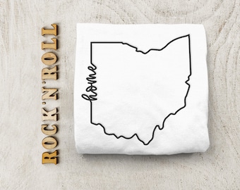 Embroitique Ohio Calligraphy Fancy Script USA United States - Etsy