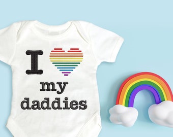 I Heart My Daddies LGBT Embroidery Design