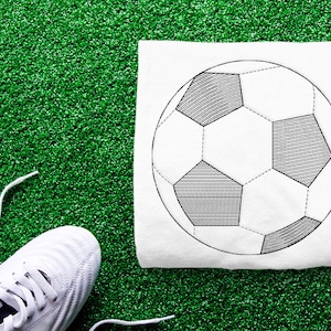 Linework Fussball Stickdatei