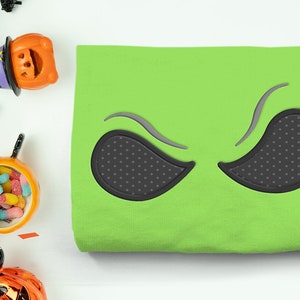 Scary Eyes Applique Embroidery File
