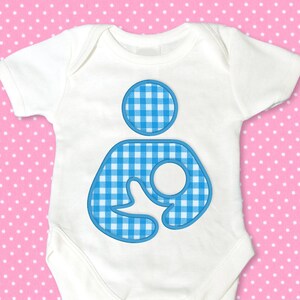 Breastfeeding Icon Applique Embroidery Design