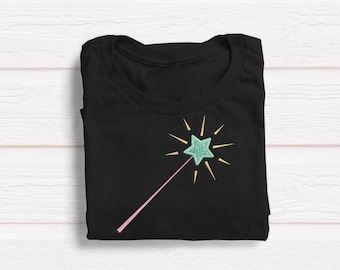 Fairy Wand Applique Embroidery File