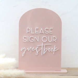 acrylic arch guestbook sign | acrylic wedding sign | wedding decor | arched | wedding reception | acrylic | gift table | card table | book