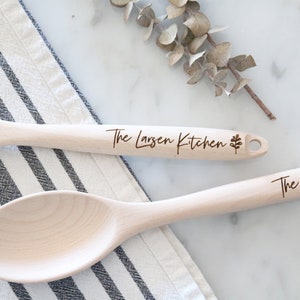 custom kitchen spoon | personalized wooden spoon | engraved spoon | wedding gift | housewarming gift | christmas gift | bridal shower gift