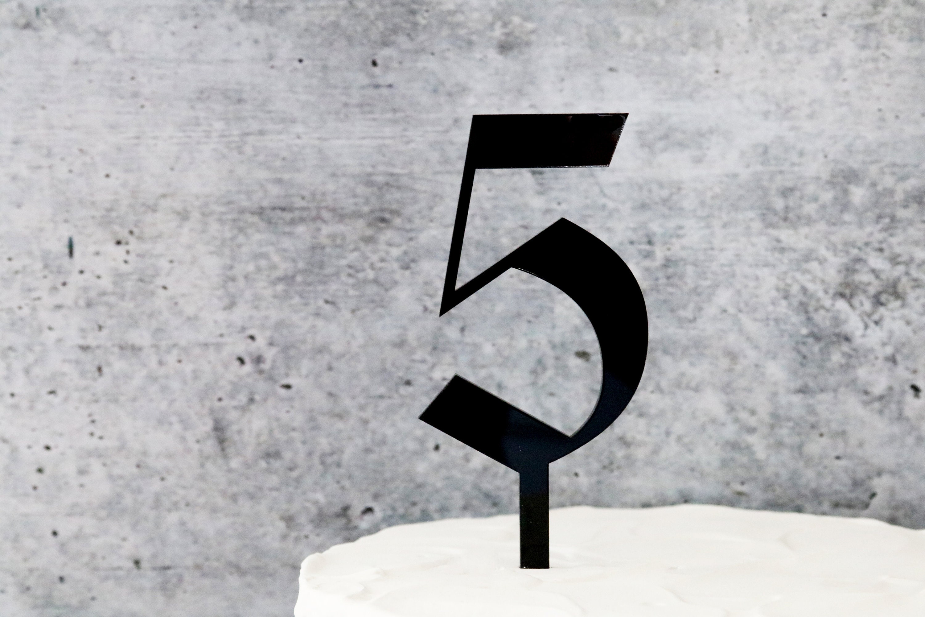 Single Number Gothic Acrylic Cake Topper | CHOOSE YOUR NUMBER ...
