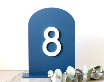 acrylic arch table number signs | acrylic wedding sign | wedding decor | arched table number | wedding table number | acrylic table number