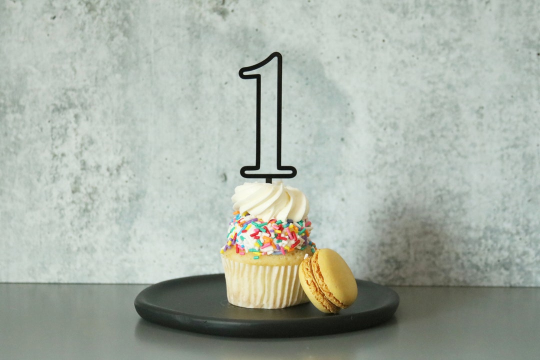 Single Number Acrylic Cake Topper | CHOOSE YOUR NUMBER | Birthday Party ...