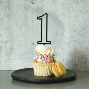 single number acrylic cake topper | CHOOSE YOUR NUMBER | birthday party | first birthday | cupcake topper | dessert table | smash cake