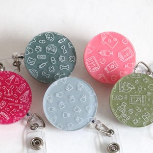 medical badge reel | holder | work | conference | student | lanyard | nurse | doctor | veterinarian | vet | pharmacist | dentist | ortho