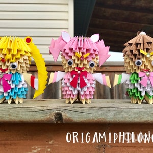 Origami 3D Sailor Moon - Origami 3D dessin animé - Cadeau artistique fait main - Cadeau d'anniversaire - Livraison gratuite