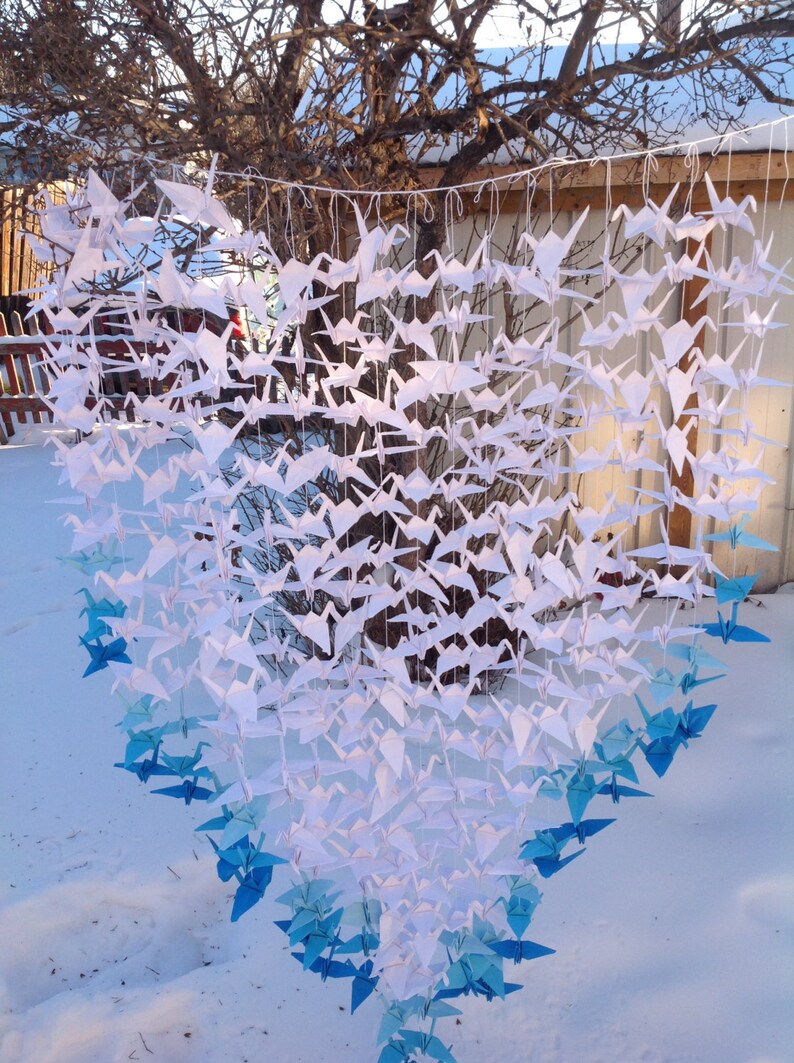 Origami Crane Backdrop Wedding Backdrop Party Garland Etsy